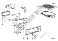 Single components stereo system for BMW 635CSi 1985