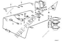 Single components stereo system for BMW 320i 1987