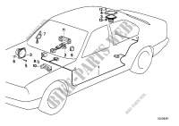 Single components stereo system for BMW 316i 1988