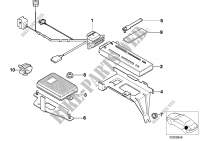 Single parts, SA 624, trunk for BMW 540i 1998