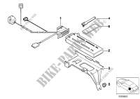 Single parts, SA 629, trunk for BMW 528i 1996
