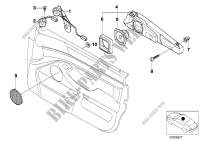 Single parts f front door hifi system for BMW 520i 1996