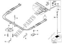 Single parts for sliding lifting roof for BMW 730i 1993