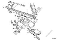 Single wiper parts for BMW 535i 1985