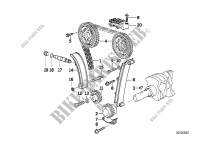 Timing and valve train timing chain for BMW 318is 1991