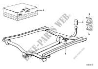 Trailer hitch/electr.attaching parts for BMW 735i 1979
