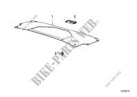 Trim panel, trunk lid for BMW 316i 1988