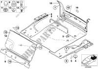 Trunk trim panel for BMW 535i 1996