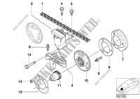 Valve train,timing chain,upper/intake for BMW 325i 2000