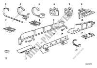 Various cable clamps for BMW 520i 1989