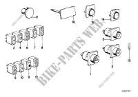 Various switches for BMW 735i 1982