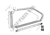 Vent window for BMW 2000 1971