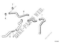 Water hose inlet/outlet for BMW 745i 1985