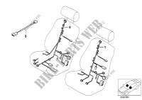 Wiring harness, comfort seat with memory for BMW X6 35iX 2009