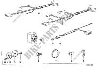 Wiring set trailer coupling for BMW 728iS 1982
