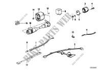 Wiring set trailer coupling for BMW 525e 1984