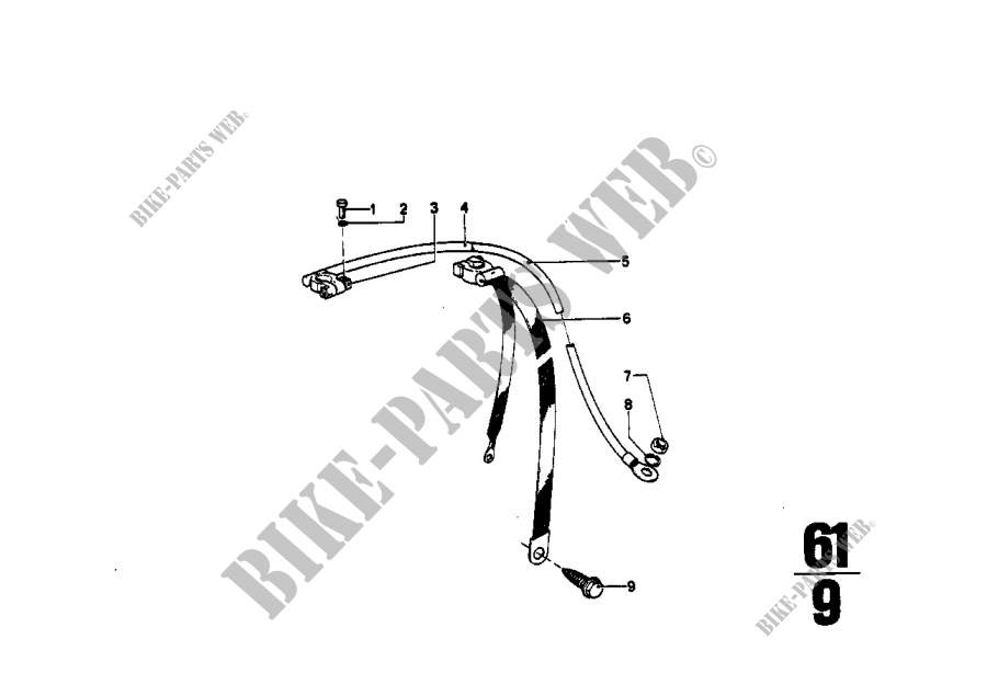 Battery cable/earth cable for BMW 2002tii 1973