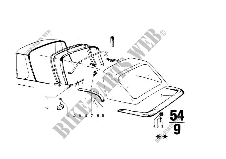 Folding top for BMW 2002 1973