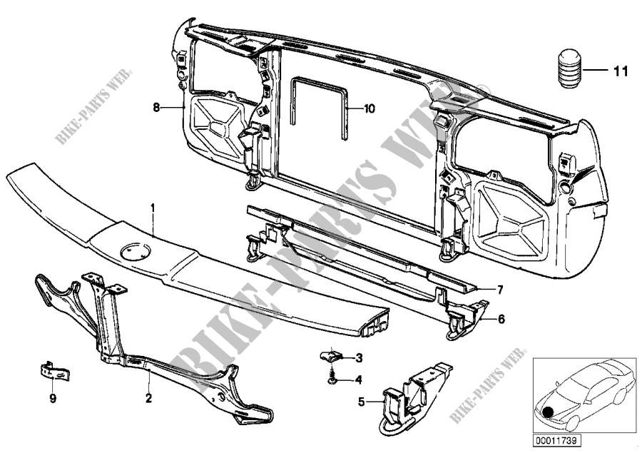 Front panel for BMW 745i 1985