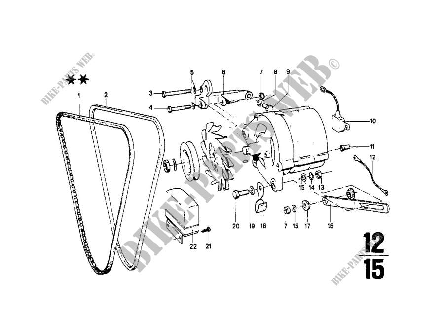 Generator, individual parts for BMW 1602 1971