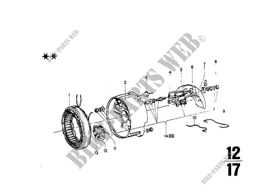Generator, individual parts for BMW 2002tii 1973