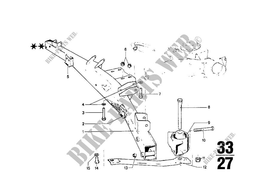 Rear axle carrier for BMW 2002tii 1973