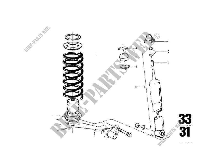 Shock absorber/coil spring/attach.parts for BMW 2002tii 1973