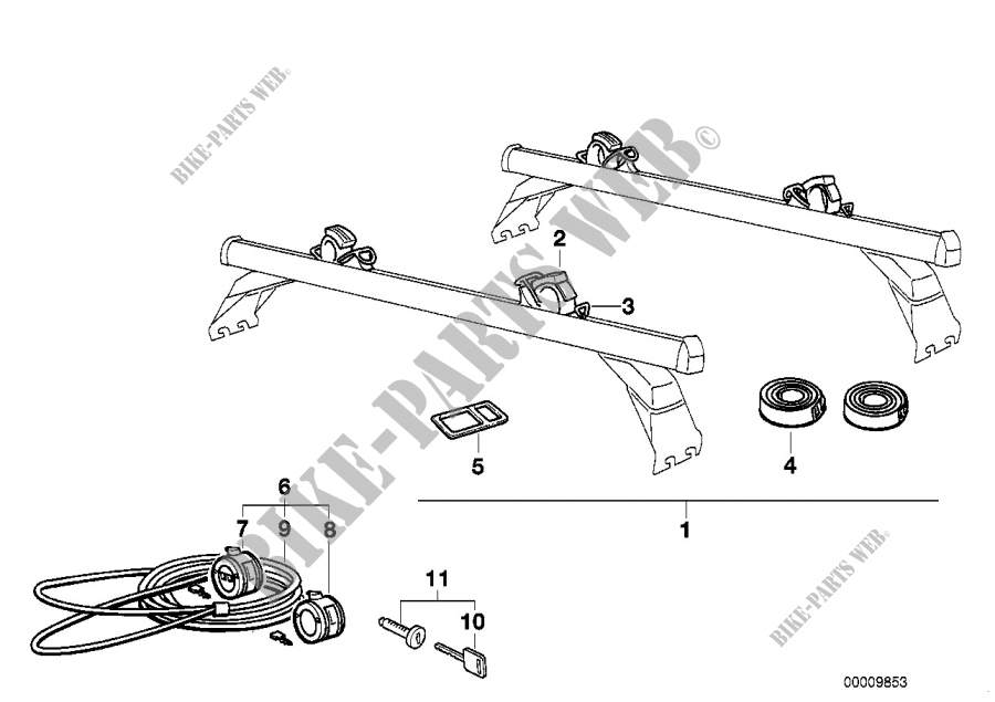 Surfboard rack for BMW 318is 1989