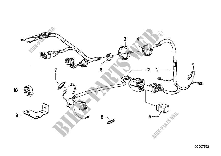 Wiring harness levelling device for BMW 728i 1979