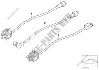 Aerial cable, Audio/Video for BMW 535i 1998
