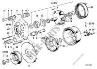 Alternator, individual parts 80A for BMW 323i 1982