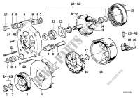 Alternator, individual parts 80A for BMW 323i 1983