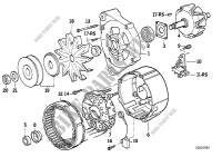Alternator, individual parts 80A for BMW 320i 1987
