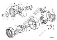Alternator, individual parts 80A for BMW 320i 1988