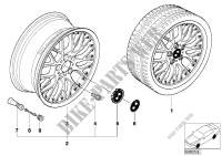 BMW Composite wheel, cross spoke 78 for BMW 325i 2000