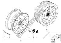 BMW LA wheel, V spoke 54 for BMW 318i 2000