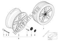 BMW LA wheel, double spoke 88 for BMW 325i 2000
