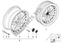 BMW composite wheel, double spoke 71 for BMW 318ti 2003