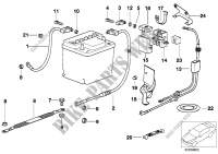 Battery cable(battery rear) for BMW 318is 1989