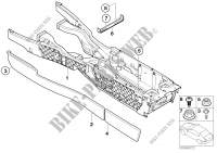 Carrier, centre console for BMW 760i 2004