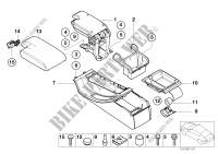 Centre console/armrest,support,trim pan. for BMW 325Ci 2000
