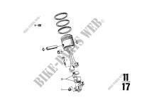 Connecting rod with bearing shell for BMW 3.0L 1974