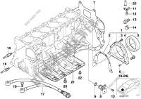 Engine block mounting parts for BMW 325i 2000