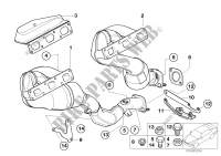 Exhaust manifold with catalyst for BMW 320Ci 2000