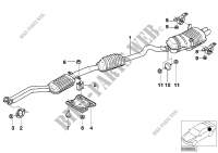 Exhaust system for BMW 323Ci 1999