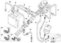 Front brake pipe, DSC for BMW M3 2000