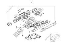 Front seat rail electrical/single parts for BMW 525i 2000