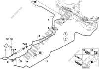 Fuel Pipe and Mounting Parts for BMW 325Ci 2000