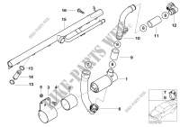 Idle regul.valve/additional air line for BMW M3 2000