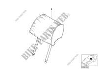 Indiv. headrest, comfort seat, leather for BMW 740i 1993